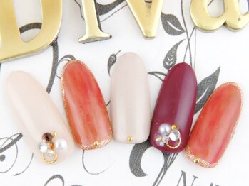 ネイルサロン ディーバ ギンザ(Nail salon Diva GINZA)/シンプルオータム￥8500