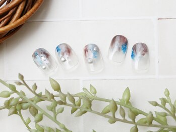 ネイルアトリエ エルメル(nail atelier Armel)/タイダイ　水銀しずく