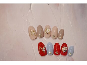 ブリオン 六本松店(Bullion)/イニシャルチャームネイル