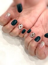 ハーティーネイル hearty nail 溝の口店/レオパードネイル