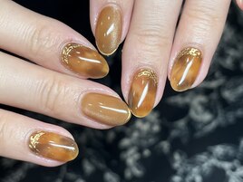 ベッコウ×マグネットネイル