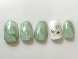 緑白ゴールドもやもや¥5000