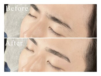 メンズ眉毛サロン Roist名古屋久屋大通店【ロイスト】アイブロウ/眉毛/眉毛パーマ/〔眉毛〕お客様ビフォーアフター