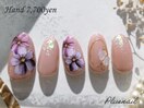 (3387)入学式に♪フラワーネイル