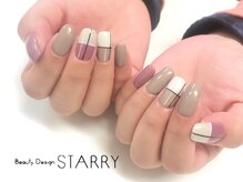 スターリー(STARRY)/ベージュ　ピンク　バイカラー