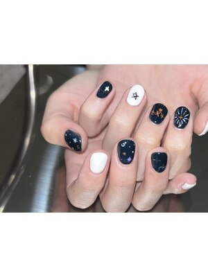 ネイルチップ マリーンセルネイル ムーンネイル オーロラネイル  