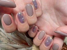 ステムネイル 下北沢(stem nail)/グレージュ　うねうねオーロラ