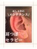【オシャレに可愛く♪不調改善】耳つぼセラピー30分　￥4,000→￥3,500