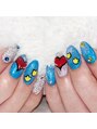 レイネイル 岐阜茜部店(RAY NAIL)&nbsp;ポップ×ブルー