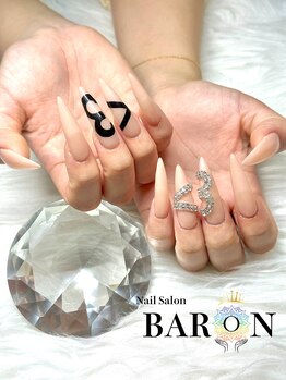 バロン 本厚木店(BARON)/流行ハートネイル<3