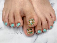 ネイルアトリエルカ(nail atelier LUCA)/W-835 大人シェルミラーネイル