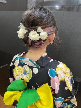 ユアーズ 四街道店(YOURS)/浴衣ヘアアレンジギブソンタック