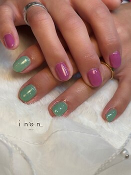 イノン ネイル(inon nail)/遊び心なワンカラー