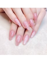 ピオニーネイル(peony nail)/上品ピンク　マグネット