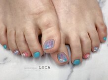 ネイルアトリエルカ(nail atelier LUCA)/W-834 オーロラフィルムネイル
