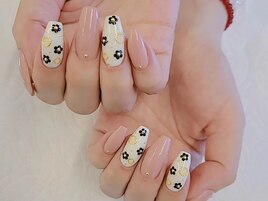 長さだし＋シンプルネイル