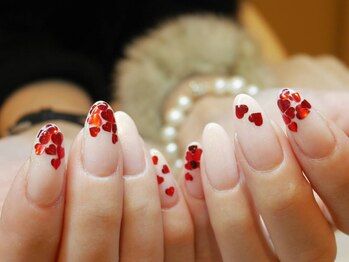 ネイルズ ララ(nails Lala)/ハートホロネイル。