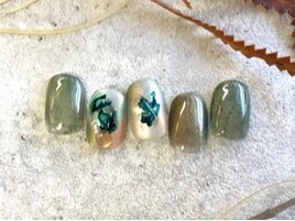 ミラーマットニュアンスネイル