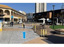 ホワイトニングカフェ 岸和田店(WhiteningCafe)/3.左手の芝生の広場に進みます