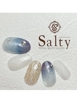 ネイルアンドアイラッシュサロン ソルティ 寺田町(salty)/ニュアンスネイル