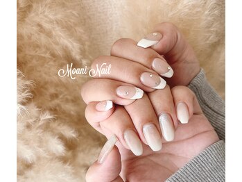 モアニネイル 岡山駅前(Moani Nail)/持ち込みシンプルニュアンス7500
