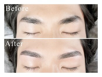 メンズ眉毛サロン Roist名古屋久屋大通店【ロイスト】アイブロウ/眉毛/眉毛パーマ/〔眉毛〕お客様ビフォーアフター