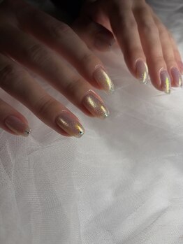 マグネットネイル　ミラーネイル