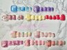 フット☆10種類☆定額デザインジェルネイル￥7830ケア込♪