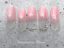 サロンストロベリームーン(Salon Strawberry Moon)/パーツアートネイル　￥6980