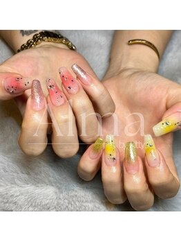 アルマ バイ キティズ 武蔵新城店(Alma by kittys)の写真/リーズナブルに楽しめる定額デザインが豊富♪色替え自由で私らしい指先を◎