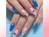 【Hand】オフィスネイルに♪4本アート【いつでも◆6,000円】