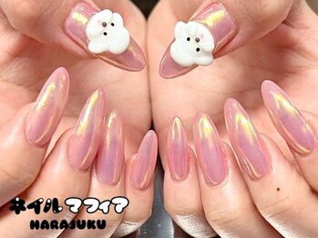 ネイルマフィア 原宿(NAIL MAFIA)/オーロラネイル/3D/春カラー