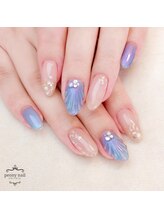 ピオニーネイル(peony nail)/人魚の鱗　ぷっくり　シェル