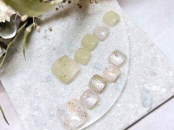 ツインネイル 塩釜口店(twin.nail)の写真/指先ネイルができない方もフットネイルで気分の上がる足先に♪オシャレさんも満足の仕上がりに☆