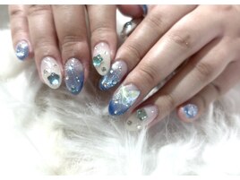 ちゅるちゅる人魚ネイル