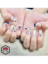 東海最大級ネイルサロン by レディスペネイル 名駅店/ネイビーハートネイル