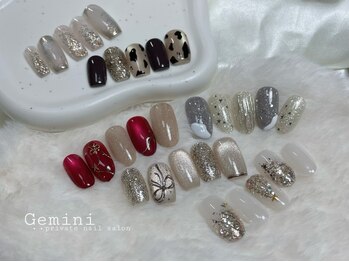 ジェミニ(Gemini)の写真/【難波駅/徒歩7分☆】見るたび気分UPな指先にお仕上げ♪お財布に優しい【定額SEASONコース¥6,580】