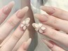 自爪|INS大人気透け感たっぷり☆ ホワイトフラワー¥8980