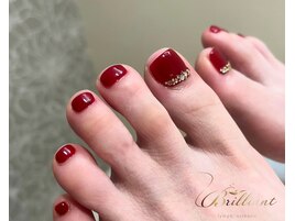 シンプルフットネイル