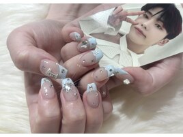 イニシャル星ネイル