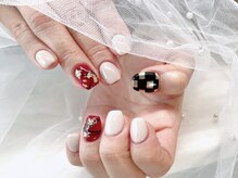 ジョアネイル(JOA Nail)/お正月/和装/和柄/市松模様