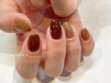 ネイルサロン イントゥ(into_)/チョコレート　キャラメルカラー