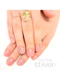 一輪　フラワーネイル