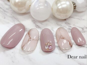 ディア ネイル(Dear nail)/大理石ネイル