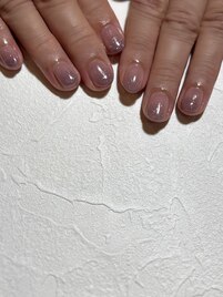 パープルフラッシュネイル