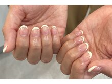 カルフールノア せんげん台店(carrefour Noa)/フレンチネイル＋追加ラメ