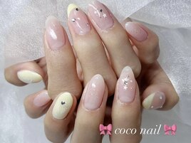 パステルイエローネイル