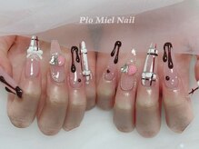 ピオミエルネイル 新宿(pio miel nail)/とろけるショコラの大人ガーリー
