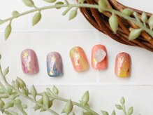ネイルアトリエ エルメル(nail atelier Armel)/くすみニュアンス　天然石