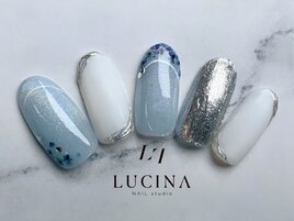 Hー63ユニコーン押し花ネイル